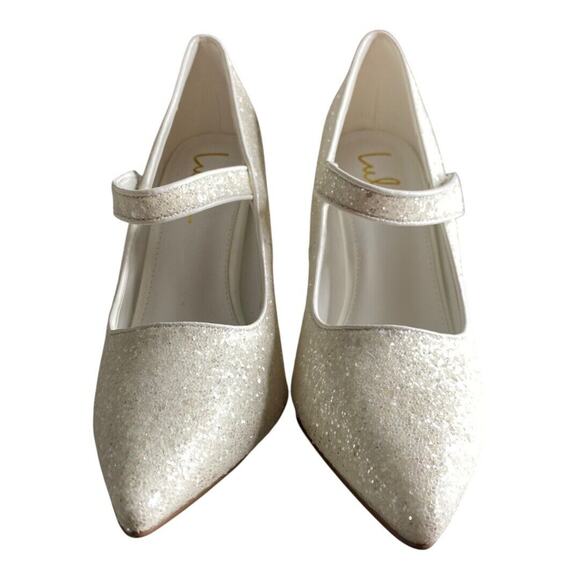 Lulus Luiz Sparkle Pointed Toe Pumps 7 Formal Prom Wedding Princess‎ Quinceanera - Picture 8 of 15